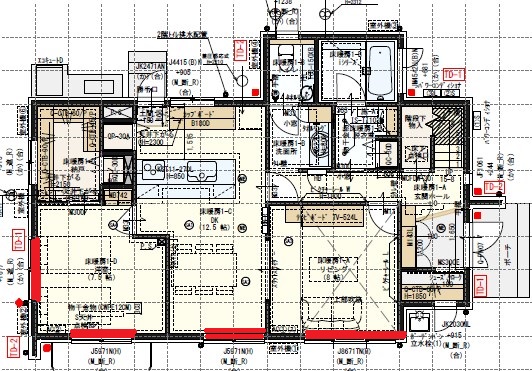 一条工務店i-smartの間取り図（1F）