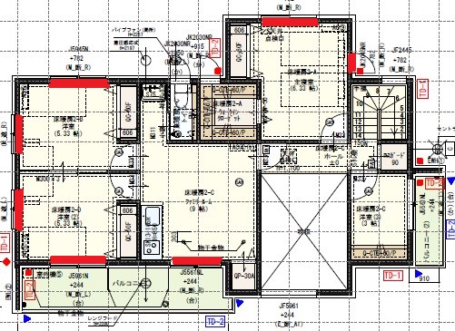 一条工務店i-smartの間取り図（2F)