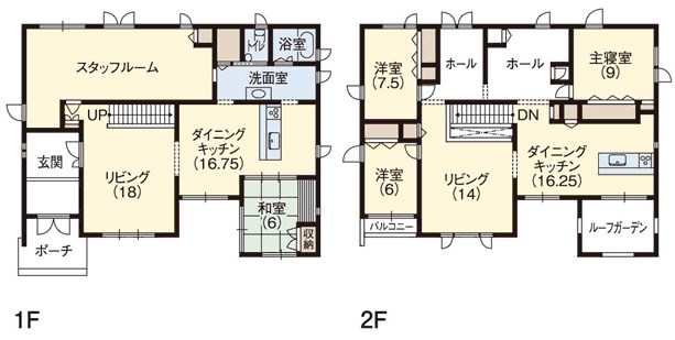 一条工務店群馬前橋展示場間取り図