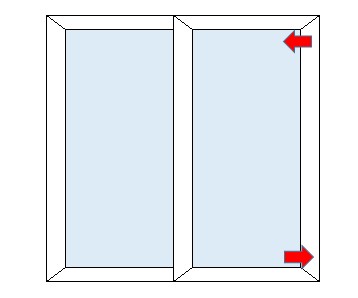 一条工務店i-smart傾いたサッシの模式図