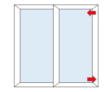 一条工務店i-smart傾いたサッシの模式図