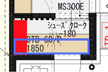 一条工務店i-smartのシューズクロークの平面図