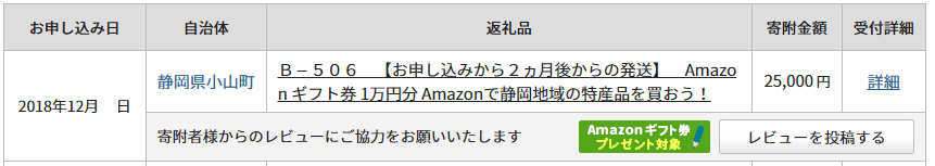 静岡県小山町へのふるさと納税