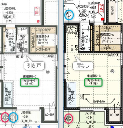 一条工務店i-smartのオリジナルセカンドキッチンを設置した部屋の間取り図